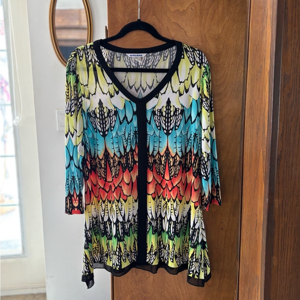🔥5/$25🔥Nygard Colourful Tunic Size 1X